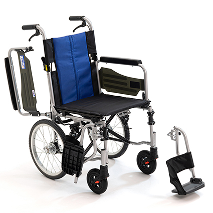 BAL−R4　アルミ製介助用ウイング・スイング車いす - 画像1