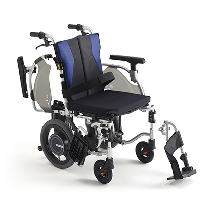 ミライトウイング　グリッププッシュ式　介助用電動アシスト車いす - 画像1